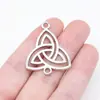 Colgante hecho a mano de aleación de plata antigua 33x 26 mm 2.6 g Conector de nudo celta