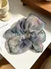 Scrunchie Oversized de Organza Floral, Elástico de Cabelo Super de Conto de Fadas e Alta Elasticidade, Fornecimento Atacado, Direto do Fabricante