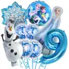 Set de Globos de Papel de Aluminio Amazon Tema Frozen Serie Olaf Globo de Cumpleaños Globo de Dibujos Animados Venta al por Mayor