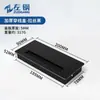 Caja de cables de aleación de aluminio engrosada para escritorio, cubierta de orificio para cables acolchada multifuncional para mueble de TV, cubierta decorativa para escritorio de oficina