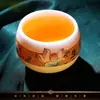 Porcelana Blanca Dehua Porcelana de Jade Grasa de Oveja Taza de Té Personal para Uso Doméstico, Personalizable con Patrón de Logo, Adecuada para Eventos y Regalos, Taza del Anfitrión