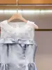 Vestido Tank de Verão Novo para Mulheres de Alta Costura em Shenzhen, Estilo Elegante e Sofisticado, com Renda e Patchwork sem Mangas