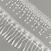 Múltiples Diseños en Stock: Encaje de Borlas de Seda de Leche, Encaje de Flecos Bordado Soluble en Agua, Accesorios de Encaje para Cortinas y Vestidos