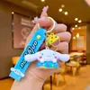 Llavero con colgante de helado con forma de animal, bonito llavero de coche, bonito colgante para bolso de pareja, venta al por mayor