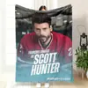 Manta de siesta estampada, Manta de franela estilo Ins definitiva, Venta directa del fabricante, Temática de hockey sobre hielo, Partido de liga estampado I