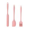 Ferramenta de cozimento em alta temperatura, pincel de óleo de silicone de grau alimentício, pincel para churrasco, utensílios de cozinha de silicone para assar, conjunto de 3 peças