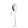 Venta al por mayor de Acero Inoxidable 304 Vajilla Doméstica Hotel Estilo Occidental Cuchara para Hielo 1010 Vajilla Occidental Set de Cuchillo, Tenedor y Cuchara para Steak