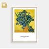 Pintura decorativa de Van Gogh parede de fundo de sofá da sala de estar pintura de parede mural criativo para restaurante varanda do quarto pintura do céu estrelado girassol