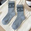 Calcetines de Lana de Media Pantorrilla Otoño e Invierno Estilo Retro de Lunares Lazo Hogar Casual Cálido Almacenamiento de Calor y Absorción de Sudor Calcetines Cálidos de Invierno