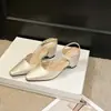 Em estoque, envio direto de peça única disponível: Sandálias vazadas estilo francês com bico fino e tiras cruzadas para mulheres, novo modelo de verão, versáteis e elegantes para o trabalho