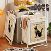 Cesta de Ropa Sucia, Contenedor de Almacenamiento de Ropa Sucia, Cubo de Almacenamiento, Organizador de Ropa para Baño, Cesta de Lavandería, Cesto de Ropa Sucia para el Hogar