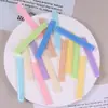 Verano Nuevo Polvo Fino Semitransparente con Purpurina 6 cm Parche Largo Plano Trapezoidal Material para Pasador de Pelo DIY Diseño Hecho a Mano Venta al por Mayor