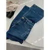 Jeans de pierna acampanada micro, de cintura alta, hasta el suelo, patchwork hecho a mano, lavados, retro, nuevos, de Otoño/Invierno 26, Youran