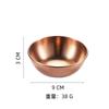 Plato para Salsa de Moje Acero Inoxidable Espesor Estilo Japonés Acero Inoxidable 201 Redondo Pequeño Plato Dorado Salsa Condimento Plato para Moje
