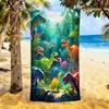 O produto transfronteiriço mais vendido da TEMU é a toalha de banho infantil de dinossauro de desenho animado fofo, feita de fibra ultrafina, perfeita para férias na praia e altamente absorvente como toalha de praia.