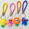 Llavero tejido a mano creativo con forma de mini bollo, colgante de juguete de moda, regalo promocional, accesorio pequeño