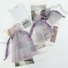 Bolsa de Organza a Cuadros Almacenamiento en Casa Bolsa Suave para Joyería Evento Casual Souvenir Bolsa de Almacenamiento para Regalo Al por Mayor