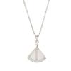 Collar con Colgante de Acero de Titanio con Diseño Único, Anillo de Circonita Microincrustado, Gargantilla de Estilo Minimalista, Estilo Ins