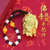Amuleto de mano hecho a medida para atraer la riqueza, con un diseño de mano de Pixiu y Buda, un colgante para hombre, una mascota de té y una pieza decorativa para aliviar el estrés.