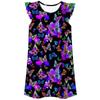 Comércio Exterior Transfronteiriço Impressão Digital 3D Mundo Animal Desenho Animado Roupas Femininas Camisola Solta Manga Voadora Roupas para Casa