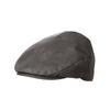 Sombrero de Boina para Niños Estilo Nuevo de Primavera, Boina Retro Color Café Melange Cuero PU Unisex Gorra Delantera