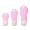 Botellas de Viaje de Silicona Más Vendidas Transfronterizas con Hebilla Colgante Tipo Agujero, Personalizables y Suministradas Directamente de Fábrica para Reenvasado