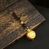 Chaveiro de Liga de Zinco com Pingente de Zodiaco Hu Zhuan para Carro, Bolsa de Homem e Mulher, Bule Pequeno Giratório