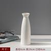 Vaso Cerâmico Branco Escandinavo Moderno Simples Cultura da Água Criativo para Casa Sala de Estar Mesa de Jantar Arranjo de Flores Secas Enfeites Decorativos