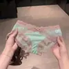 Ventas Directas de Fábrica Superventas Transfronterizos Encaje Sexy Puro Deseo Calzones de Encaje para Mujer Ligeros Corte de Lazo Calzones Coquetos