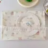 Tela de terciopelo color crema 100% algodón para otoño e invierno, oso de dibujos animados floral estilo coreano, ropa, ropa para niños, ropa para el hogar, DIY