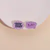 Serie de TV Americana "Guardianes de lo Extraño" Insignia Versátil Estilo Anime Periférico Ropa Chaqueta Broche Morado con Letra Fija