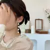 Pendientes de Borla de Perla con Diseño Coreano, Pendientes Largos Femeninos Elegantes, Pendientes de Nicho Únicos Versátiles Populares