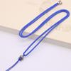 Colgante de loto de plata tibetana ajustable de 2 mm, joyería de cuerda, colgante de jade, bolsa para colgante de cuello, cuerda simple al por mayor