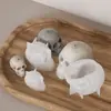 Moldes de Resina DIY de Amapola para Halloween para Calaveras con Patrón de Llama Grandes, Medianos y Pequeños Adornos de Yeso para Velas