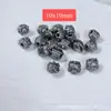 Cuentas espaciadoras de plata 999 vintage de Shanxi, anillos corredizos, accesorios de terrón de azúcar, adornos culturales y artísticos para DIY