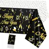 Mantel de Año Nuevo Amazon Transfronterizo Mantel de Plástico Desechable Feliz Año Nuevo Decoración de Fiesta Happynewyear
