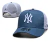 Boné de Baseball NY de Malha da Moda para Mulheres Primavera e Verão Novo Bordado Grande Padrão Boné com Aba Protetor Solar Respirável de Malha para Homens