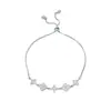 Pulsera Flor de Diamante Extraíble Ajustable con Circonita Microincrustada, Exquisita y Elegante, Estilo de Gama Alta de Nicho, Accesorio de Mano Versátil