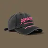 2024 Nuevo Sombrero para Mujer con Circunferencia de Cabeza Grande que Hace la Cara Pequeña Casual con Letras Gorra de Béisbol Retro Visera Curva Parte Superior Suave Sombrero de Pico para Hombre