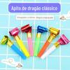 Dragão clássico assoprando apito criativo rolo de soprar doce cor pequena dragão soprando festa de aniversário infantil adereços de festa atacado
