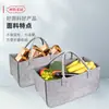 Bolsa de fieltro para leña transfronteriza, bolsa creativa simple de lingote, bolsa de fieltro para almacenamiento de verduras, bolsa portátil para organizar artículos varios