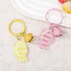 Llavero Colgante de Cuentas Transparente Brillante Colorido Pez Pequeño Campana Llavero Fresco Dibujos Animados Pequeño Accesorio En Stock Envío Directo
