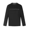 Camiseta simples estilo americano de manga longa com estampa de letras para homens e mulheres, top solto e fino com proteção solar para o outono de 2026