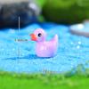 Pato de Color Creativo DIY Accesorios de Joyería de Resina Micro Paisaje Pequeños Adornos Micro Pequeño Animal Paisaje de Musgo