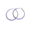 Pendientes de Aro Coloridos Mate Transfronterizos de Moda Pendientes Redondos Fluorescentes de Moda Joyería Sencilla Adecuada para Niñas