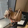 Bolso de Hombro Retro de Gran Capacidad a la Moda para Mujer 2026 Nuevo Bolso Simple Casual Tipo Dumpling Estilo Coreano de Hombro Único o de Mano para Mujer
