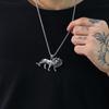 Nuevo colgante de león agresivo de estilo hip-hop, muy popular en Europa y América, para hombres y mujeres, collar personalizado de pareja al por mayor.