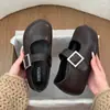 Zapatos Mary Jane retro estilo coreano con diseño de una sola tira y suelas gruesas, nueva colección de verano 2026 para mujer, puntera redonda, mocasines de boca poco profunda, zapatos pequeños de piel