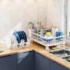 Escurridor de Platos de Cocina, Estante de Almacenamiento de Platos, Escurridor Multifuncional para Platos y Palillos del Hogar, Caja de Almacenamiento de Vajilla de Doble Capa