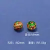 Estilo Antiguo Esmalte Azul Quemado Calado Redondo Cuentas de Transferencia Sueltas para Joyería Hecha a Mano DIY Accesorios Hebilla de Ropa Accesorios